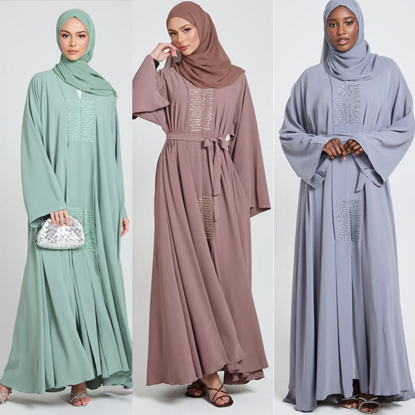 Pack Of 3 Abaya With Stoler (Deal No -06)