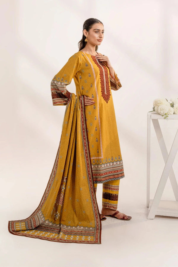 3PC Embroidered stitched Lawn Suit KL-332