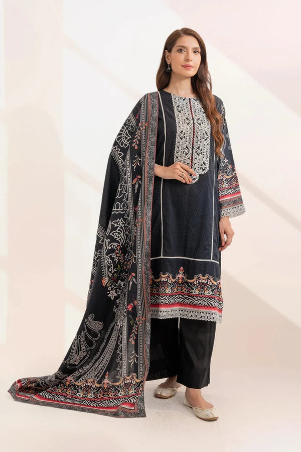 3PC Embroidered Unstitched Lawn Suit